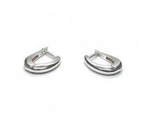 E000851 Genuine Sterling Silver Stylish Earrings Hoops Solid Hallmarked 925 Handmade